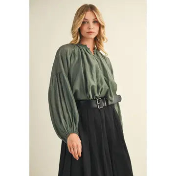 The Olive Blouse