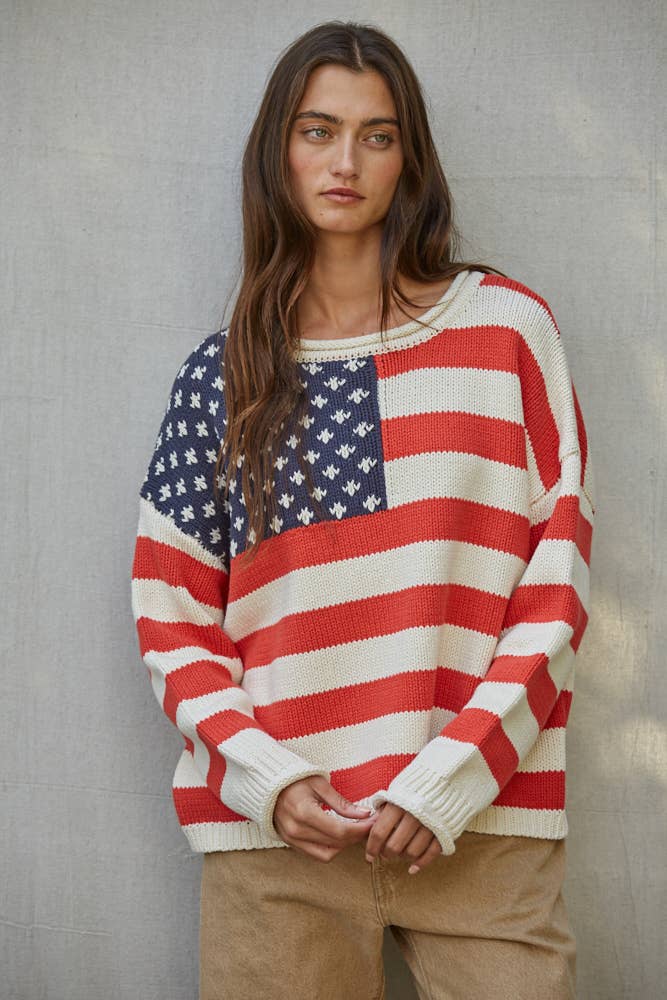 American Flag Striped Top