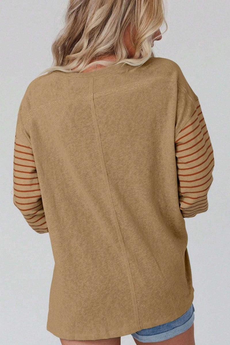 Color Block LS Top