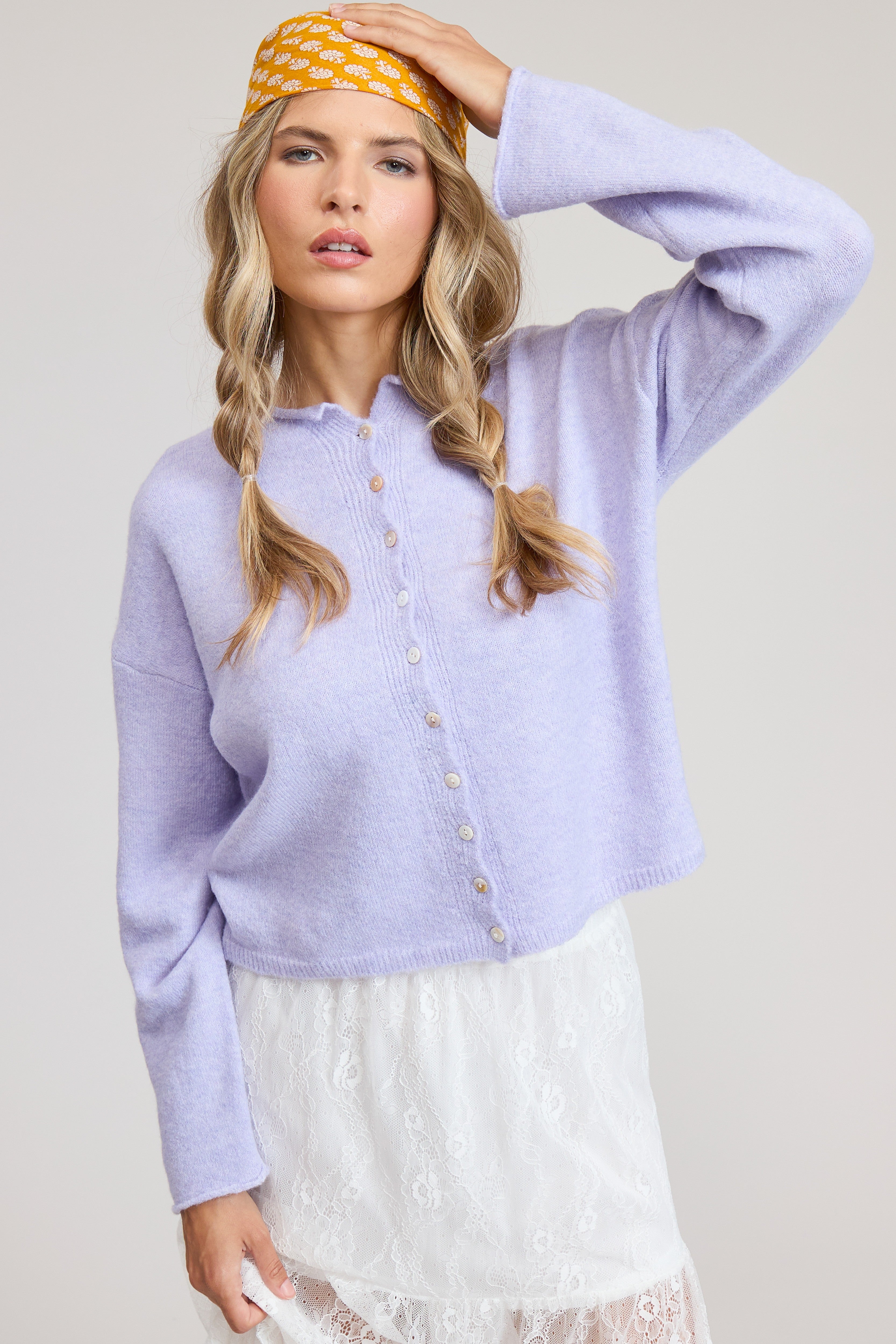 Classic Lightweight Button-down Cardigan Top