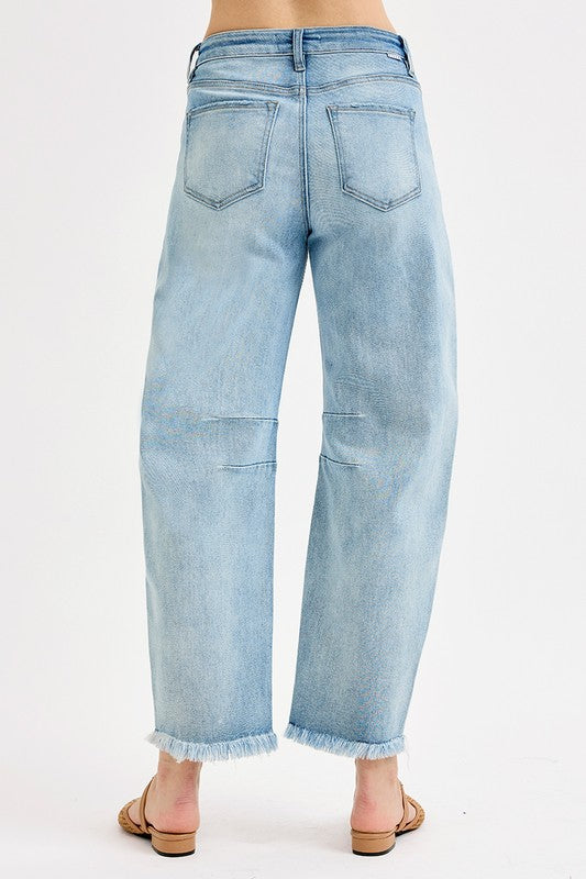 Easy Days Raw Hem Jeans