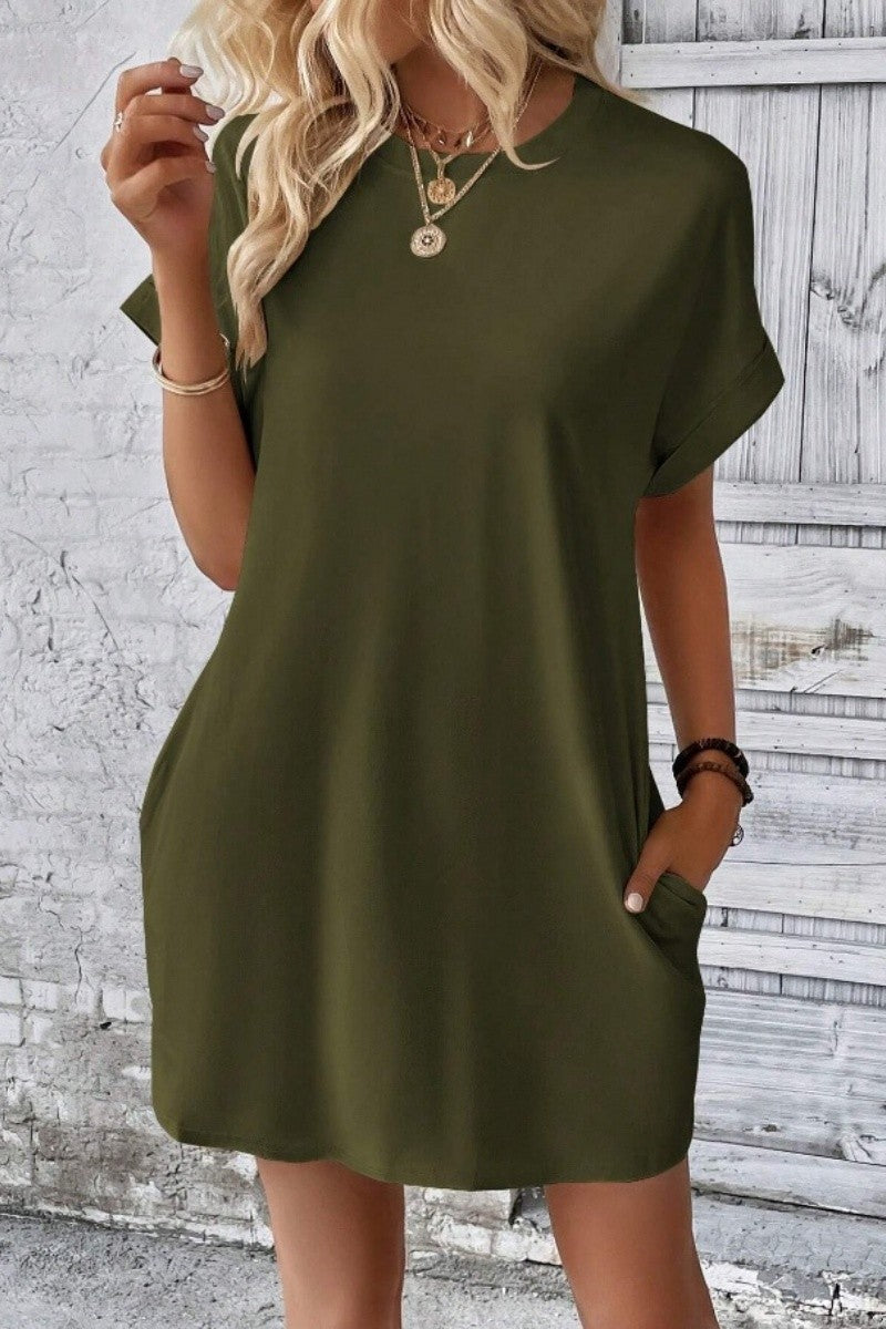 T-Shirt Dress w/Pockets