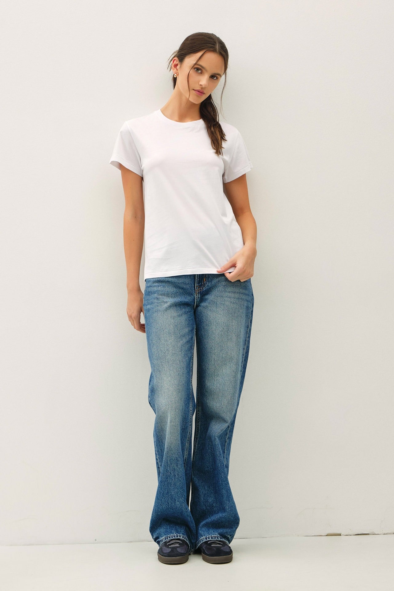 Cotton Jersey Crewneck T-shirts
