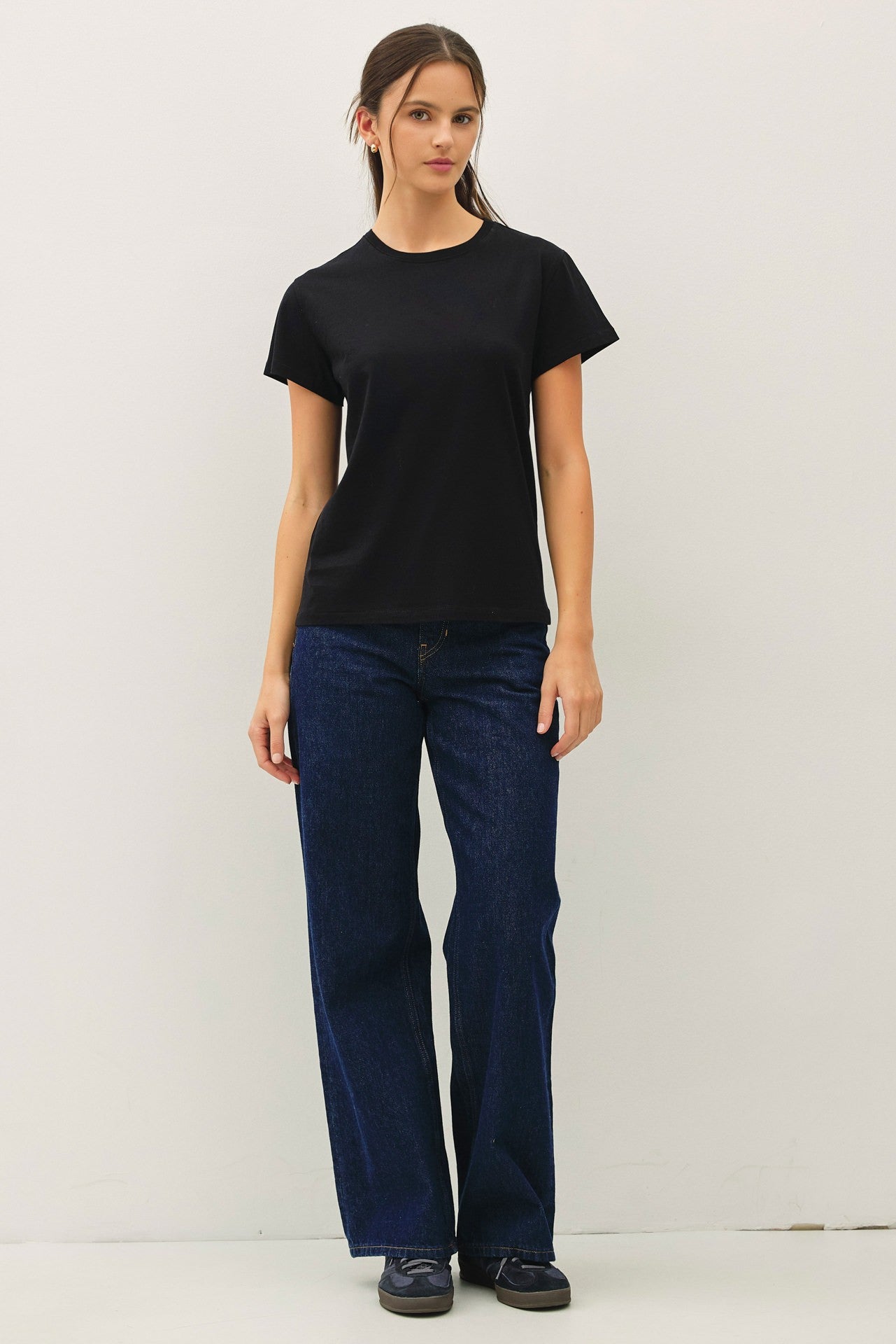 Cotton Jersey Crewneck T-shirts