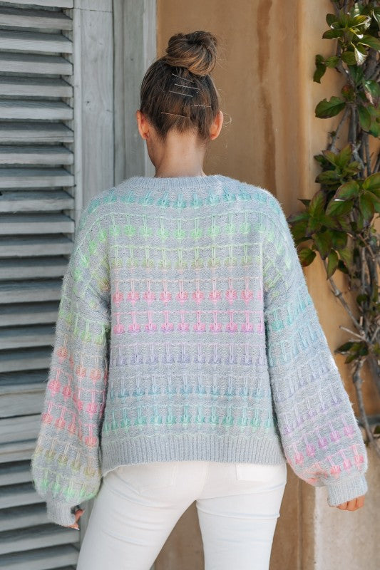 Gradient Sweater Top
