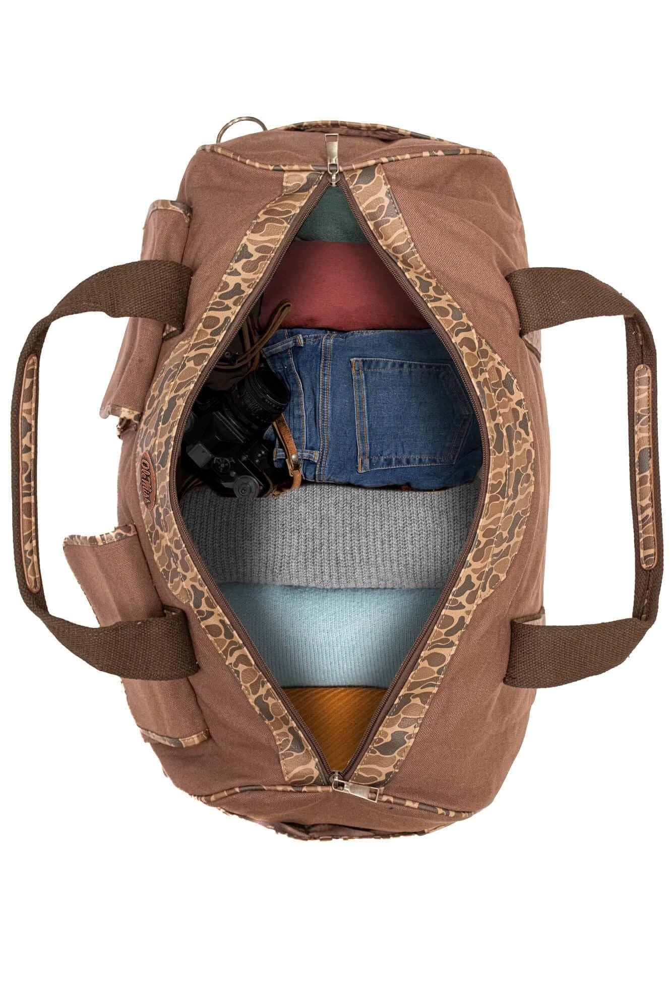 Ole Miss Rebels Camo Canvas Weekender Bag