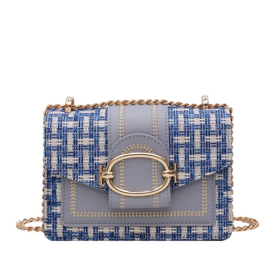Classy Small Cotton And Linen Shoulder Bag