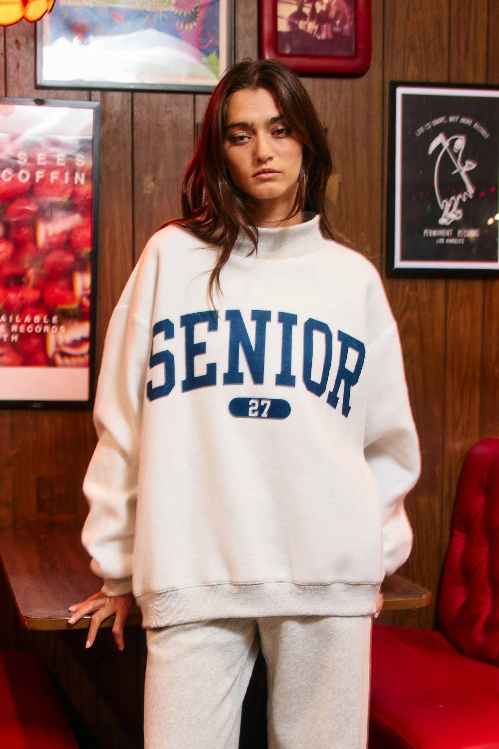 SENIOR27 Reversible Mock-Neck Sweatshirt