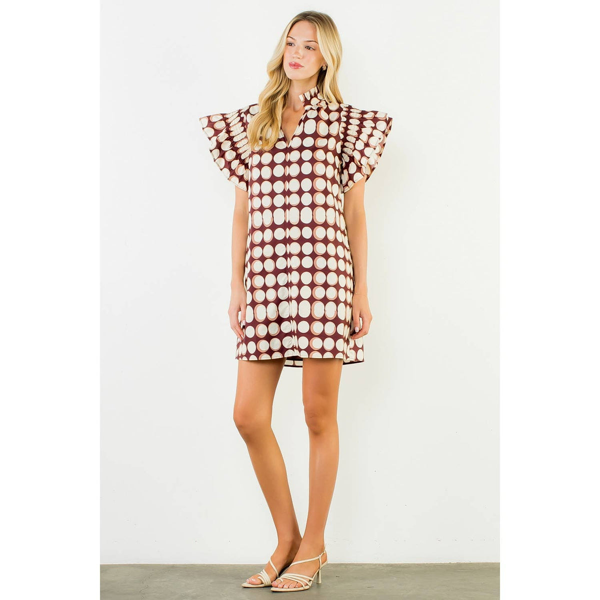 Geometric Pattern Short Dress