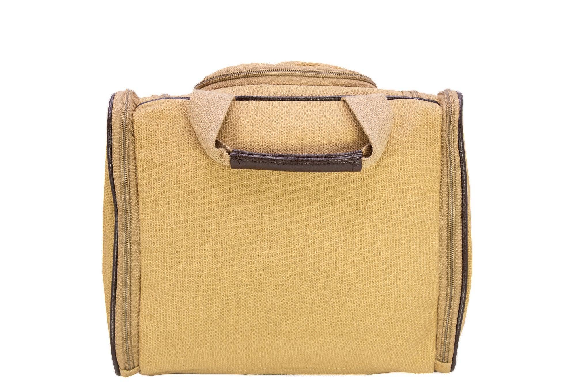 Ole Miss Rebels Men's Khaki Hanging Toiletry Bag.