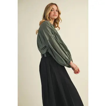 The Olive Blouse