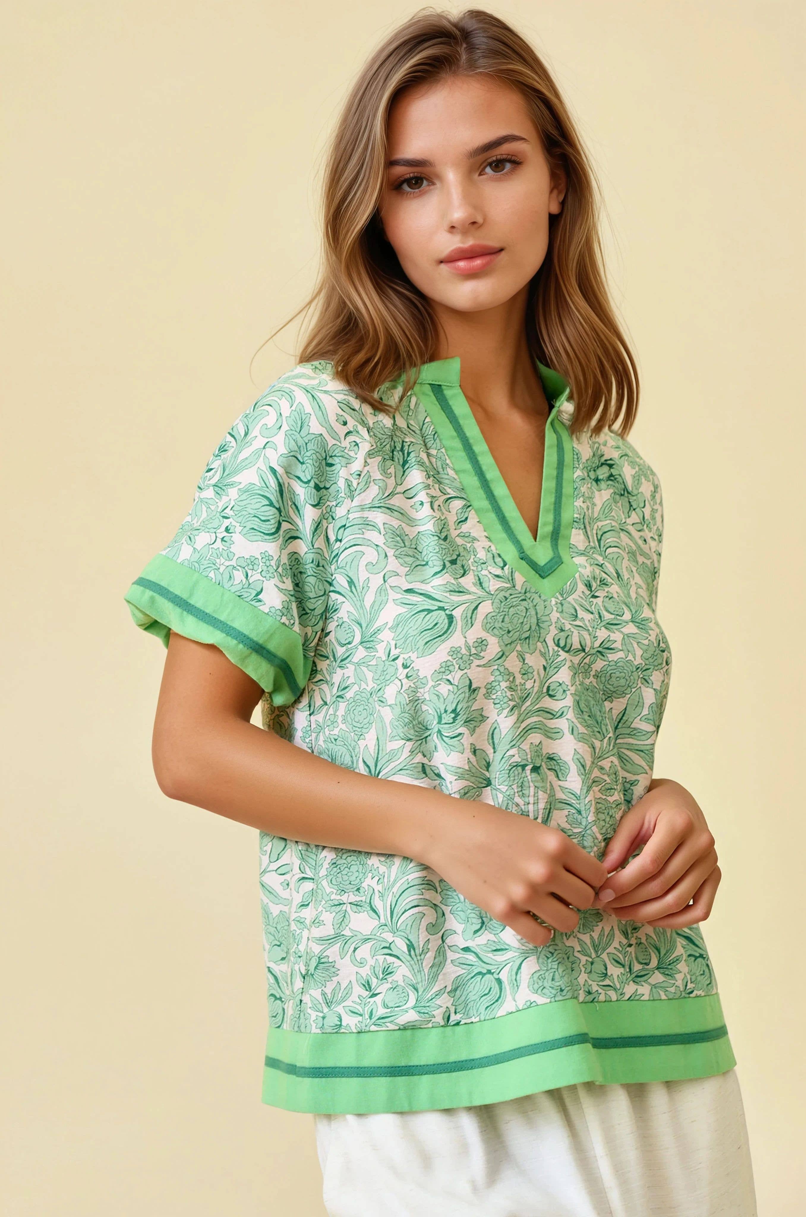 Magnolia Mint Top