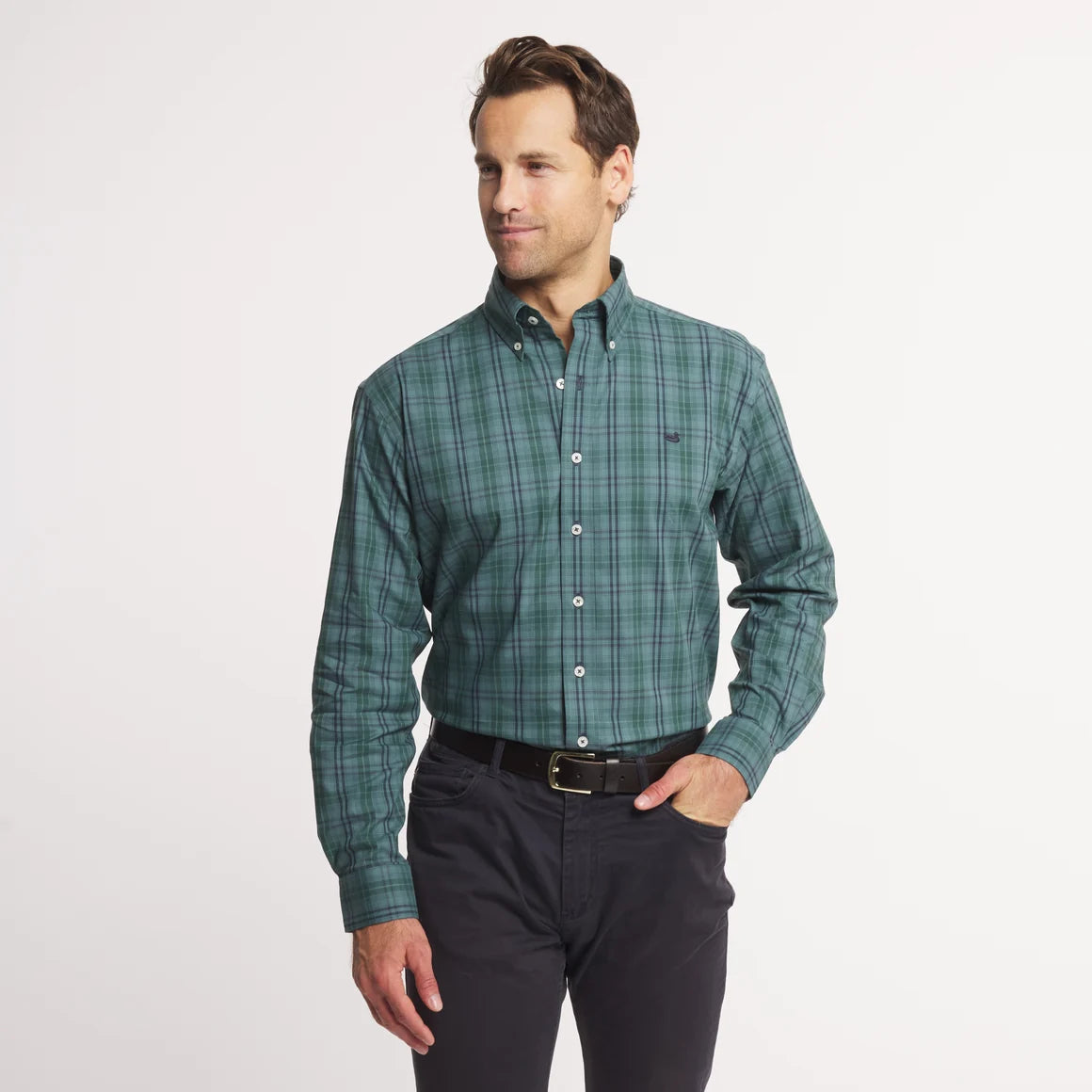 Highlands Lattice Performance Dress Shirt