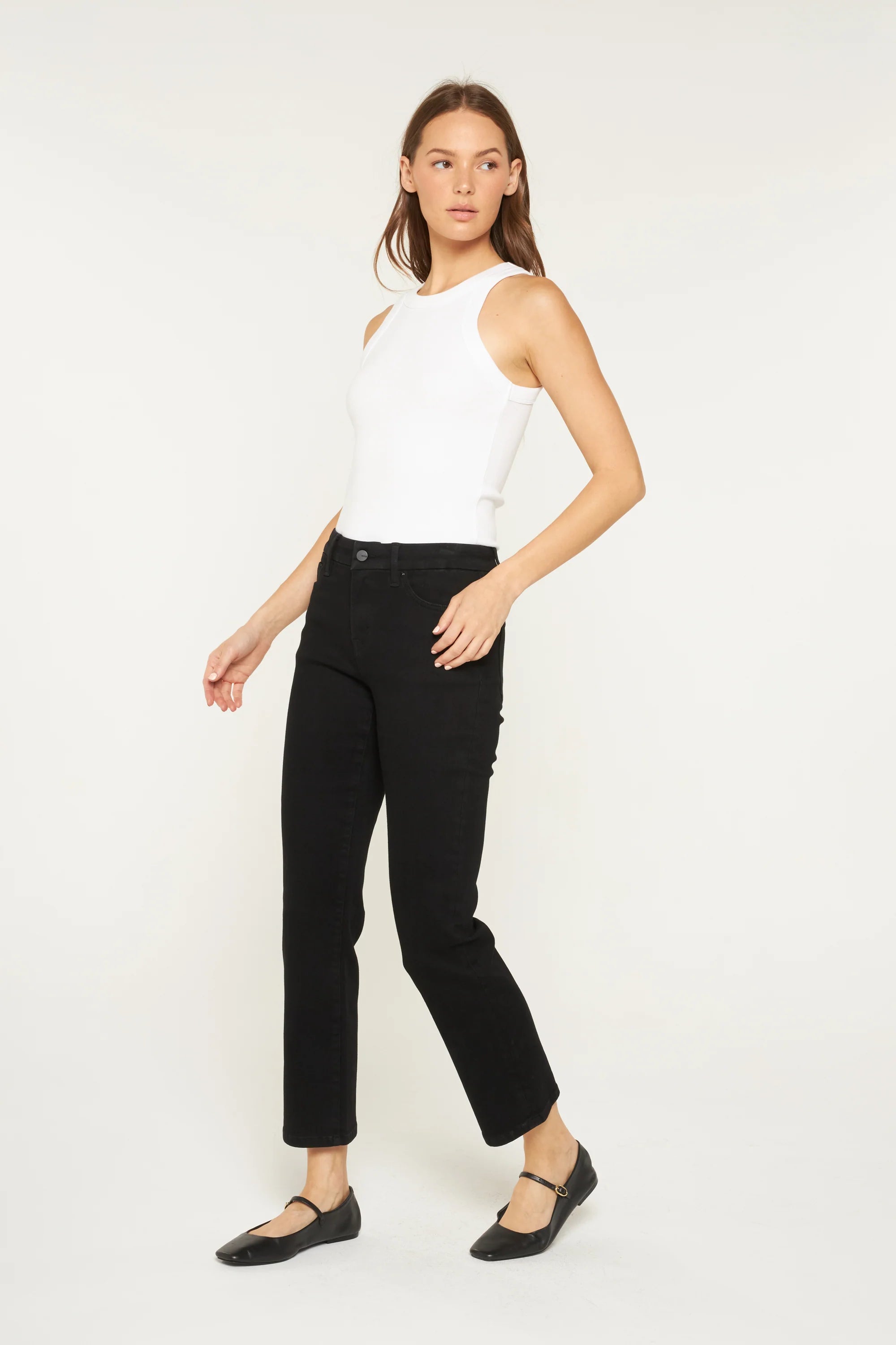 Mica Mid-Rise Ankle Straight