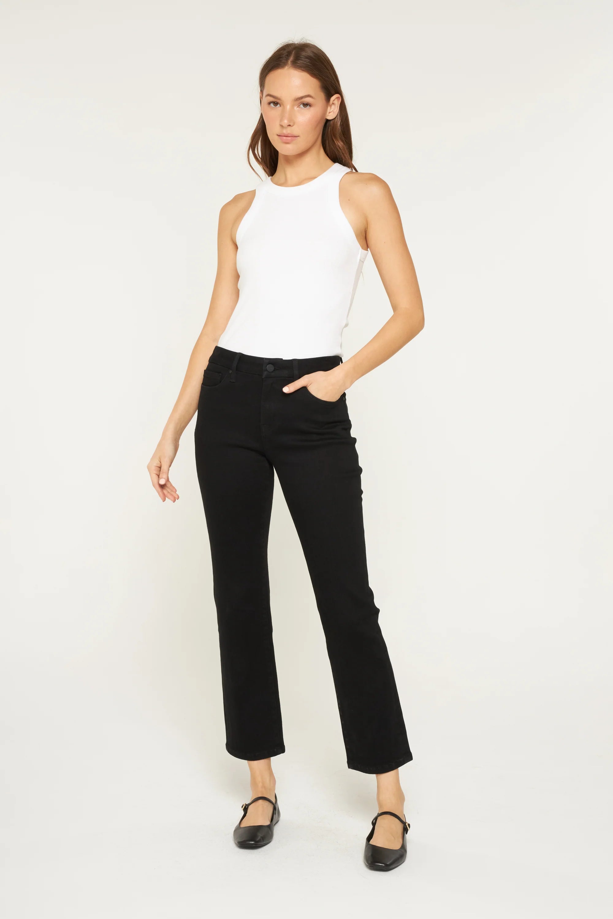 Mica Mid-Rise Ankle Straight