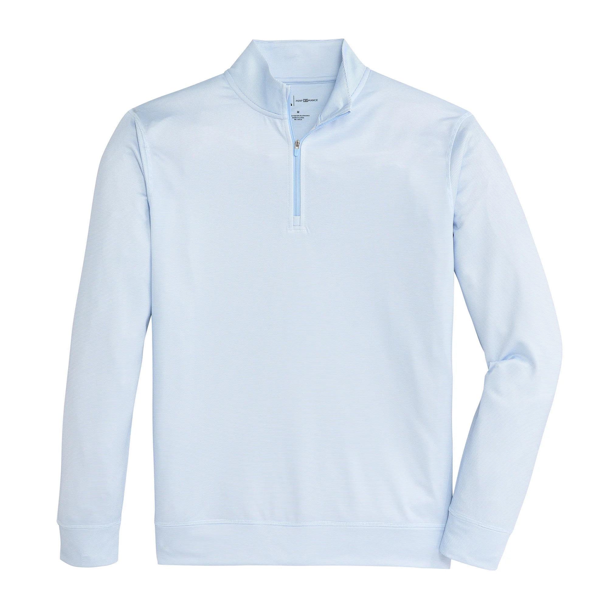 Hairline Stripe Printed Performance 1/4 Zip