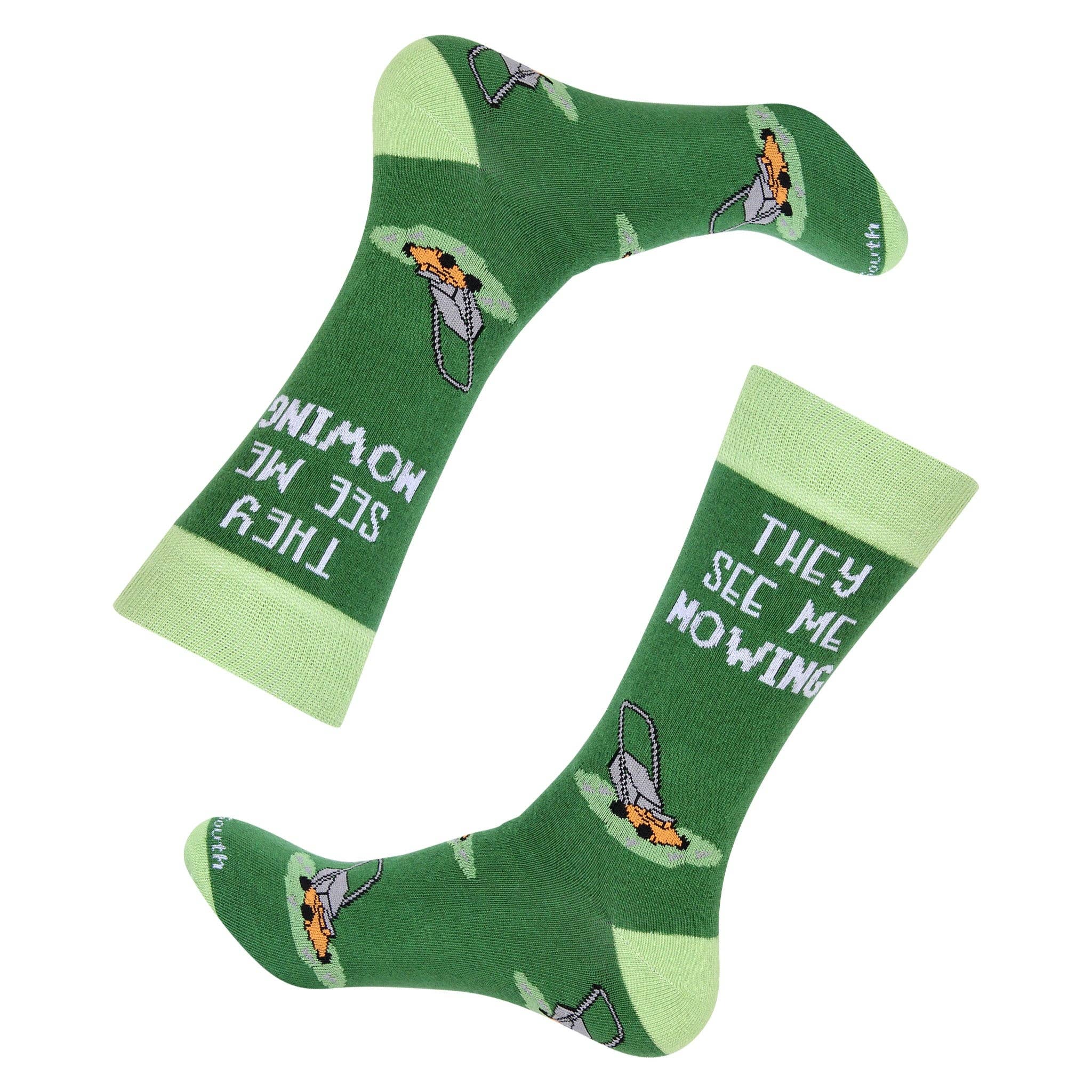 They See Me Mowing Socks