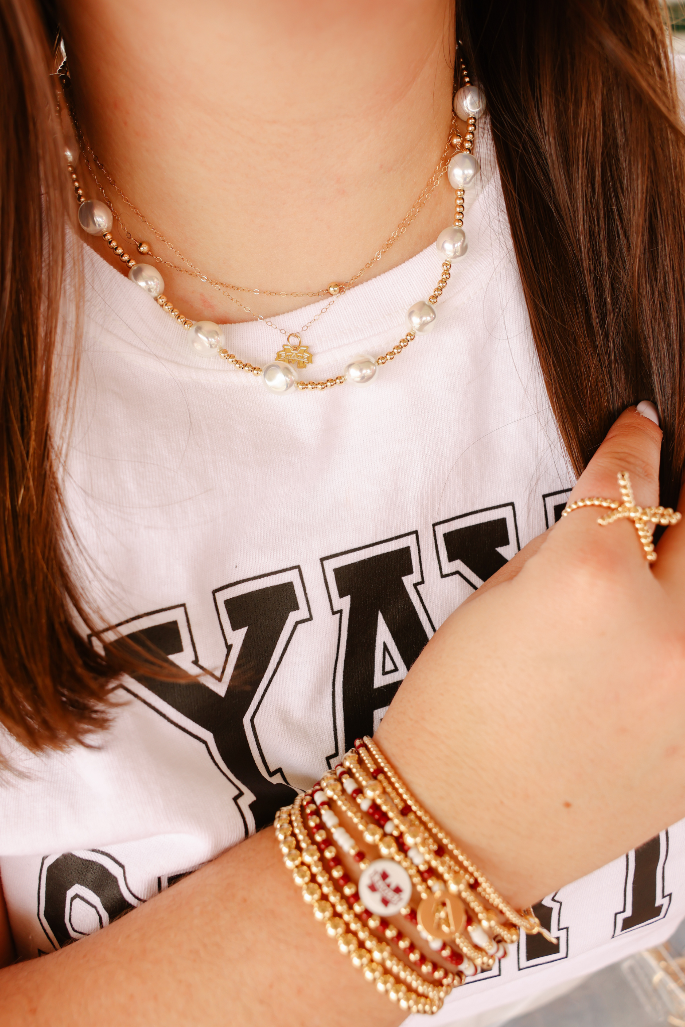 Mississippi State University Logo Charm Necklace