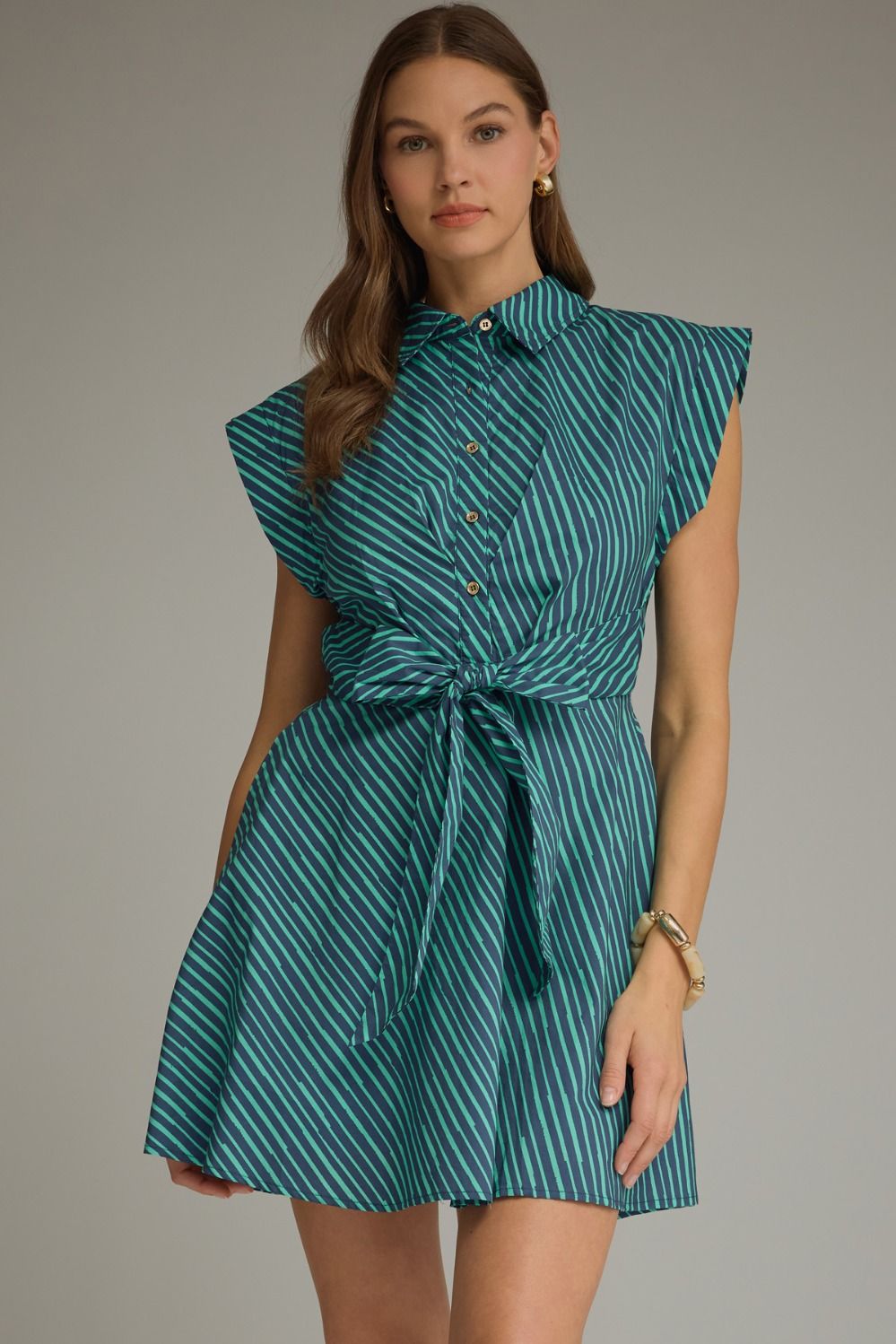 The Tied in teal Dress