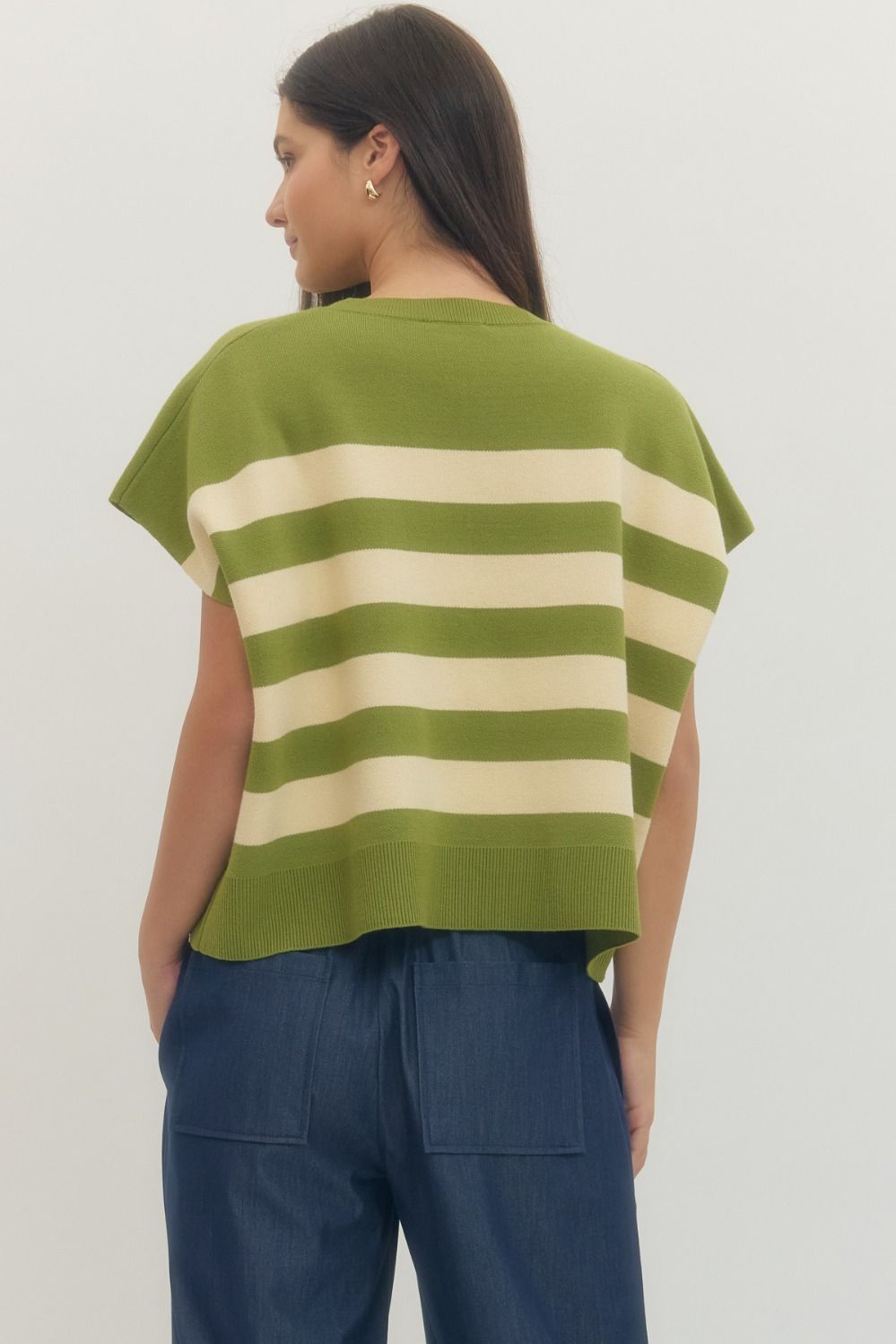 The Lime Sorbet Stripe Top