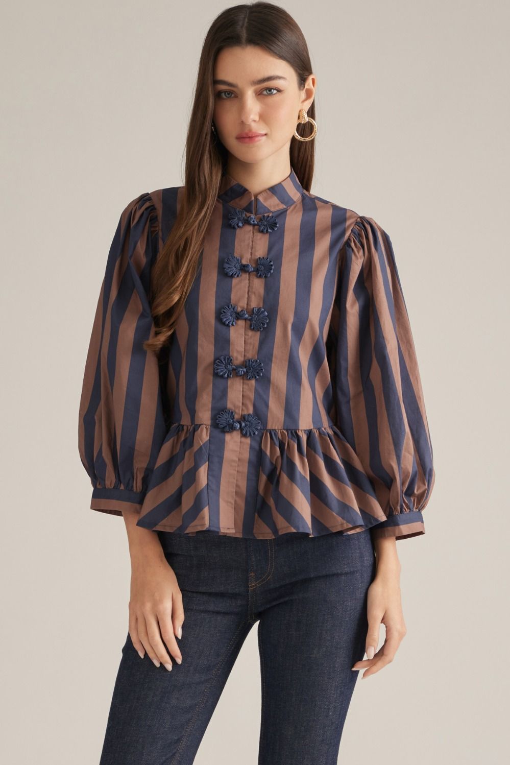 The Madison Peplum Top