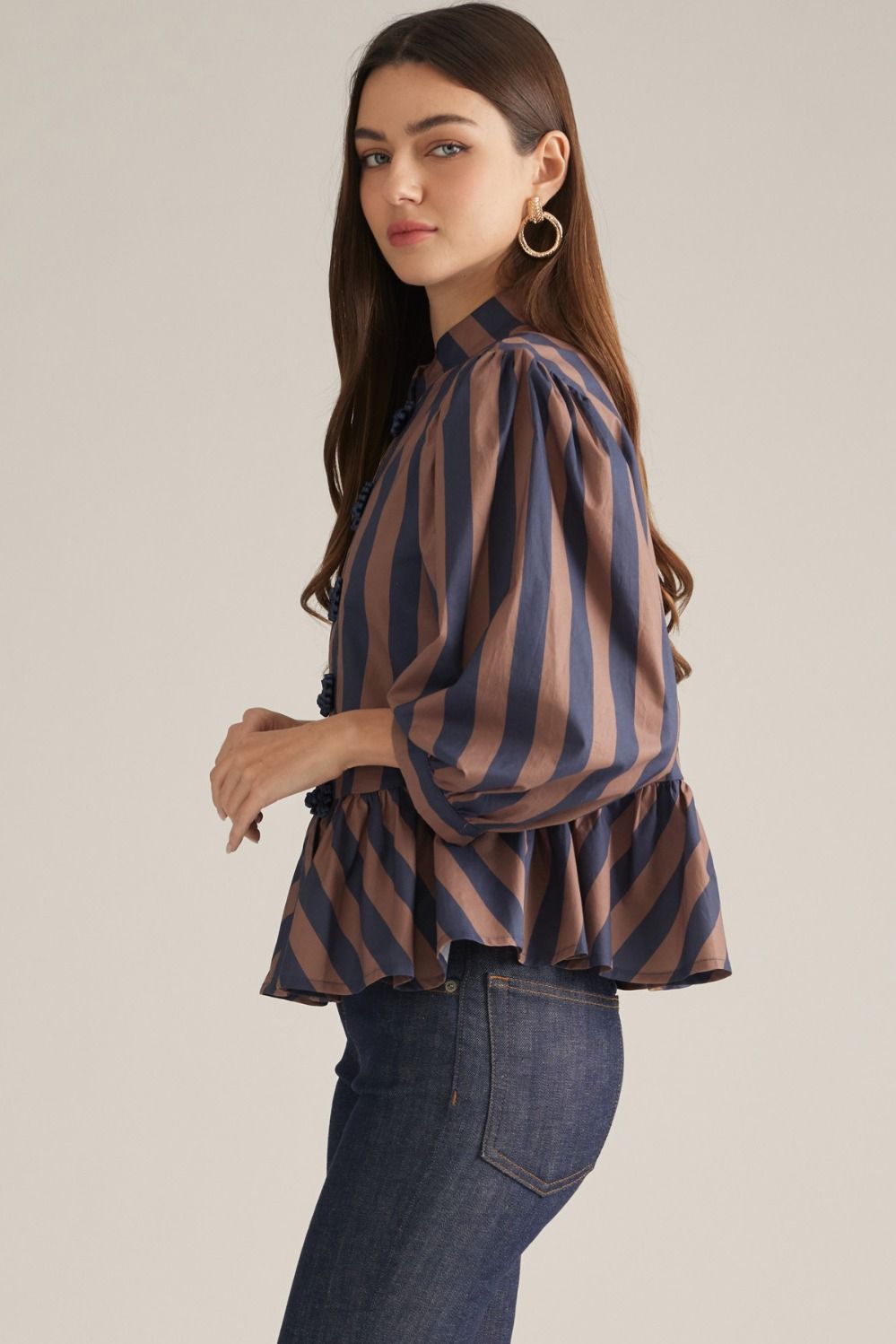 The Madison Peplum Top