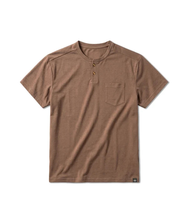 Max Comfort Henley SS-Walnut