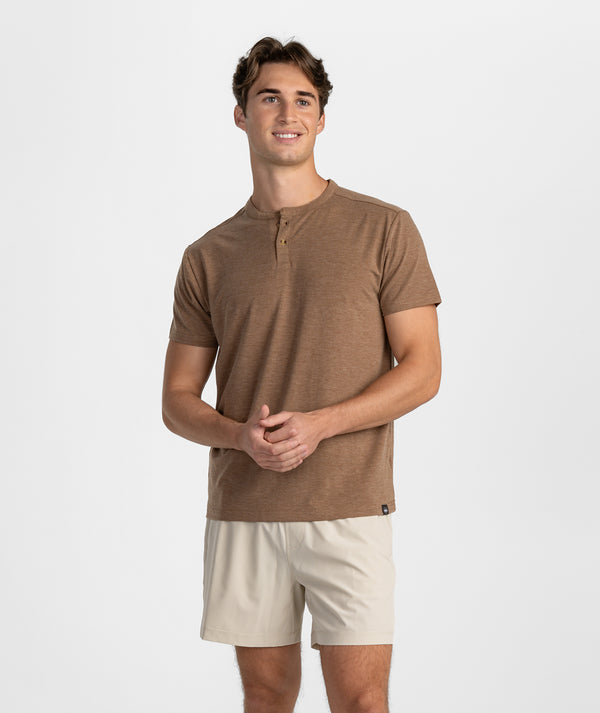 Max Comfort Henley SS-Walnut