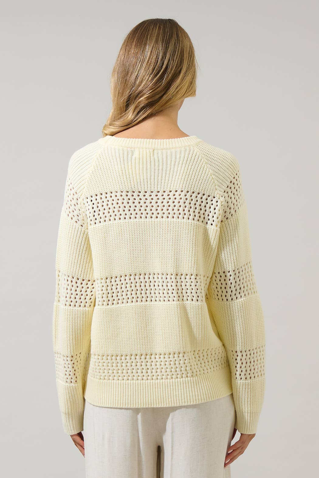 Tova Pointelle Stripe Sweater