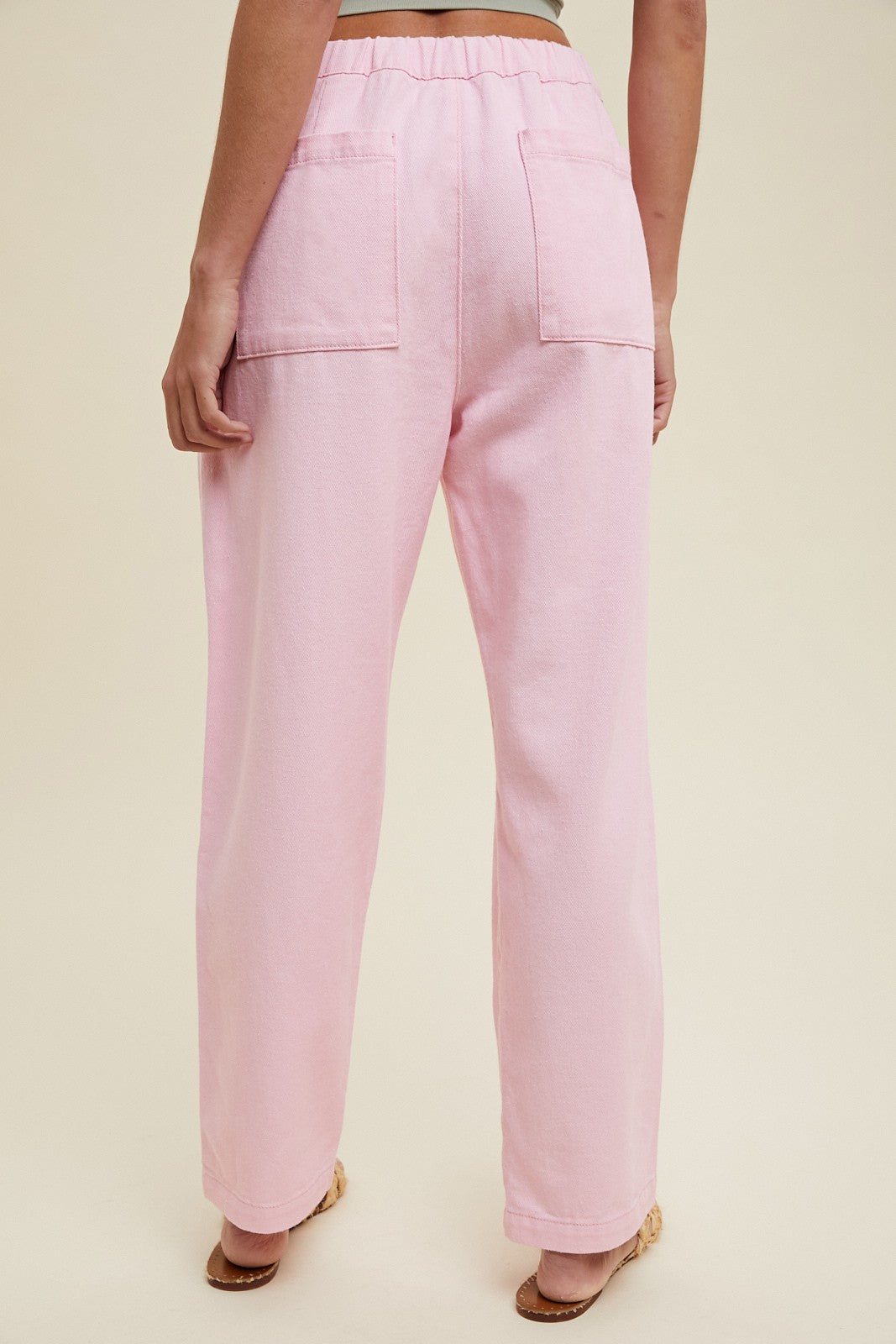 Drawstring Baggy Denim Pants