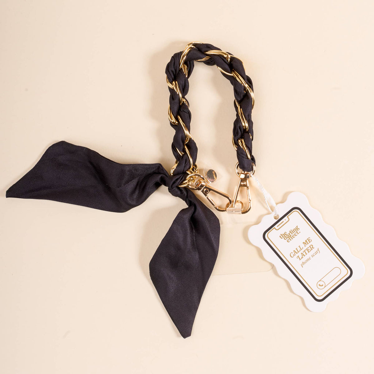 Call Me Later Phone Scarf–Black
