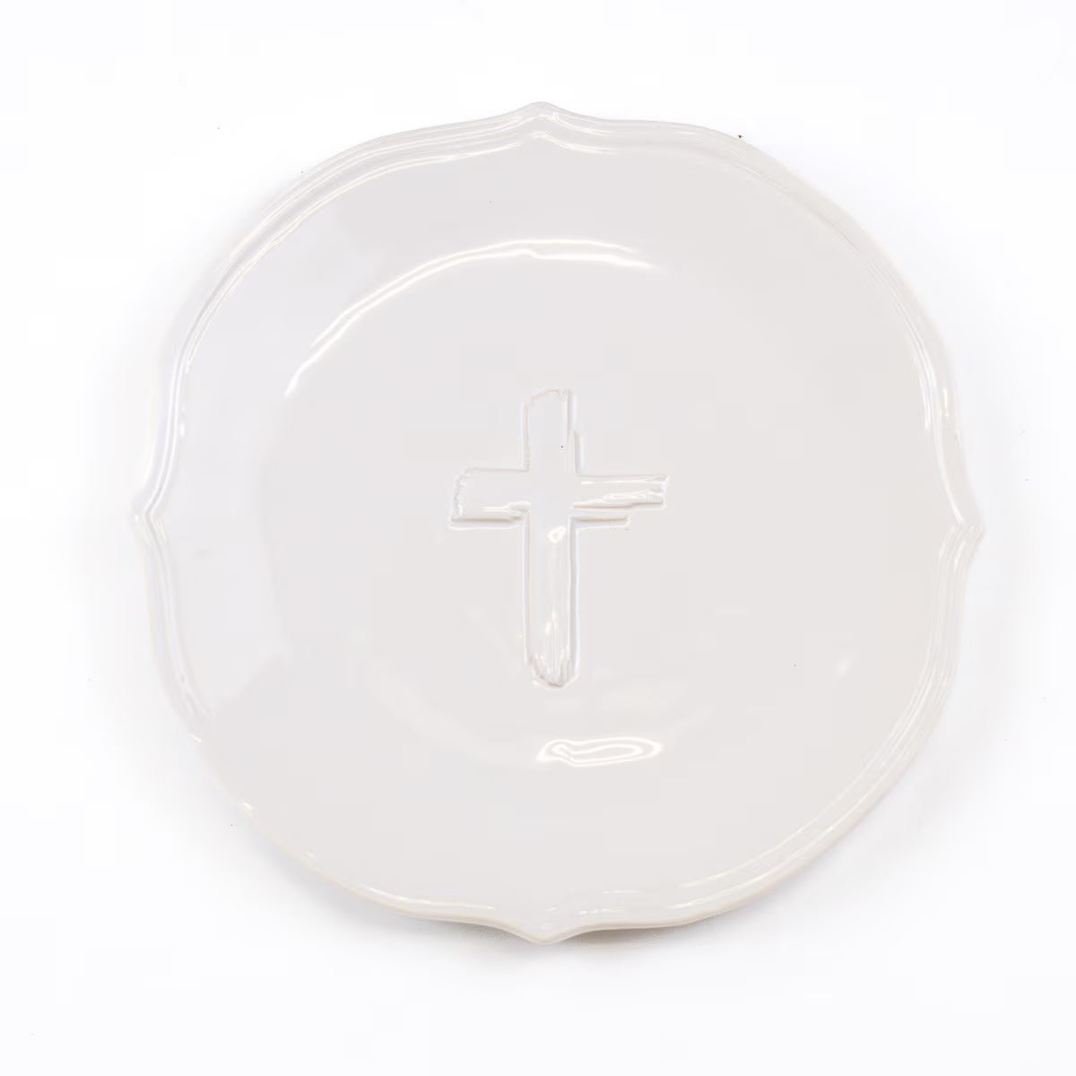 Cross Embossed Salad Plate