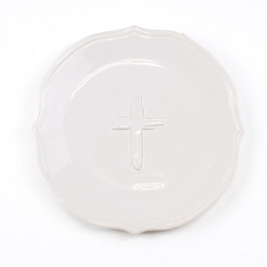 Cross Embossed Salad Plate
