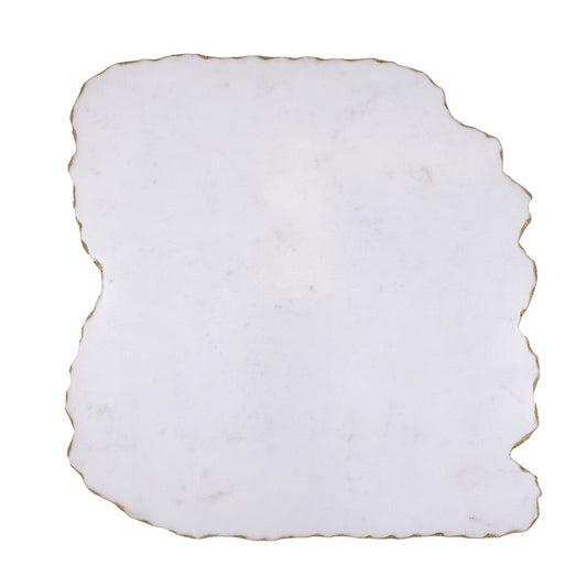 Square Metz Marble Serving Board in White