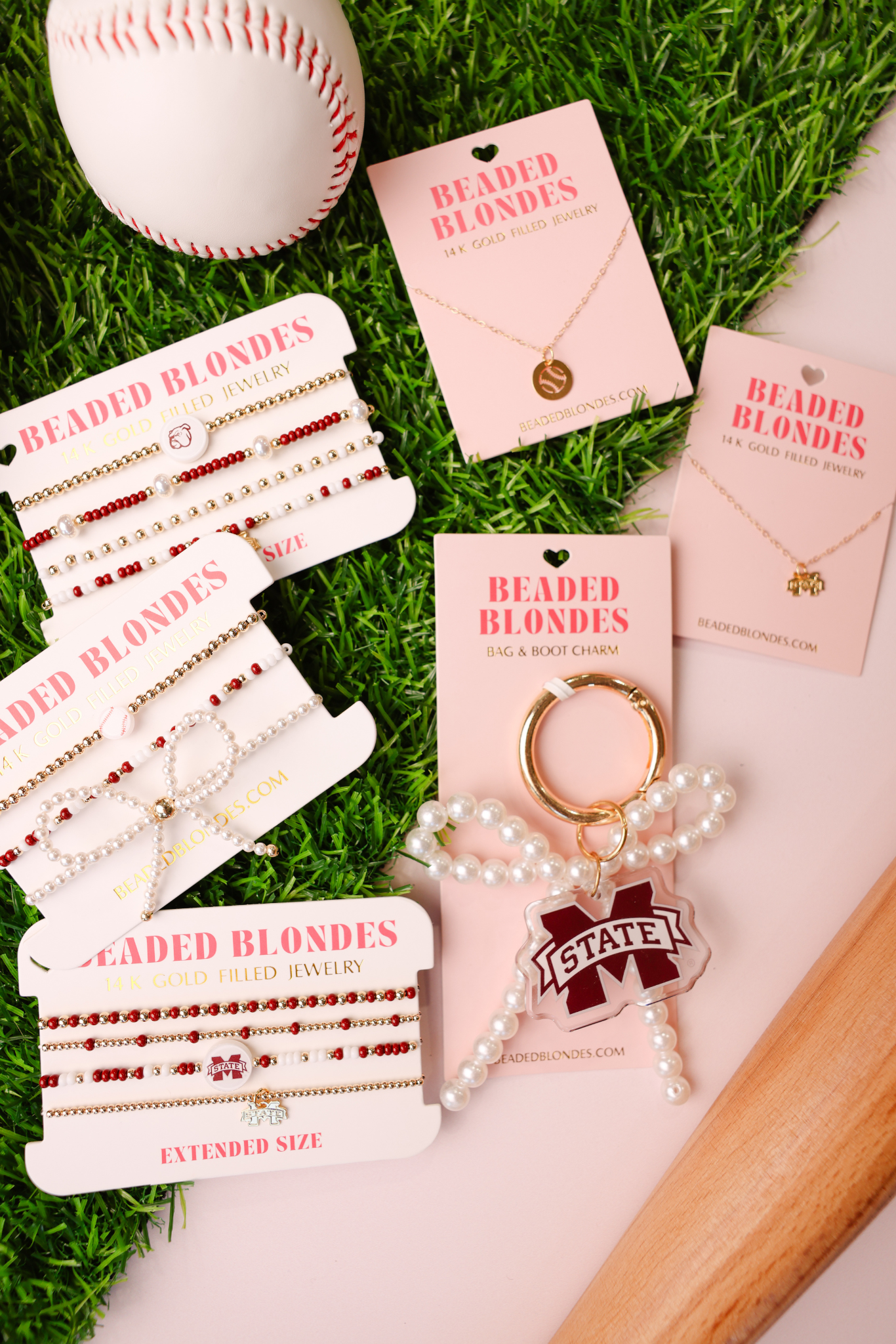 Mississippi State University Logo Charm Necklace