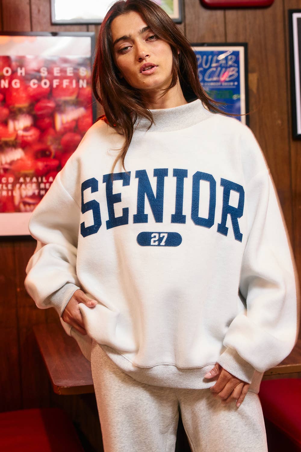 SENIOR27 Reversible Mock-Neck Sweatshirt