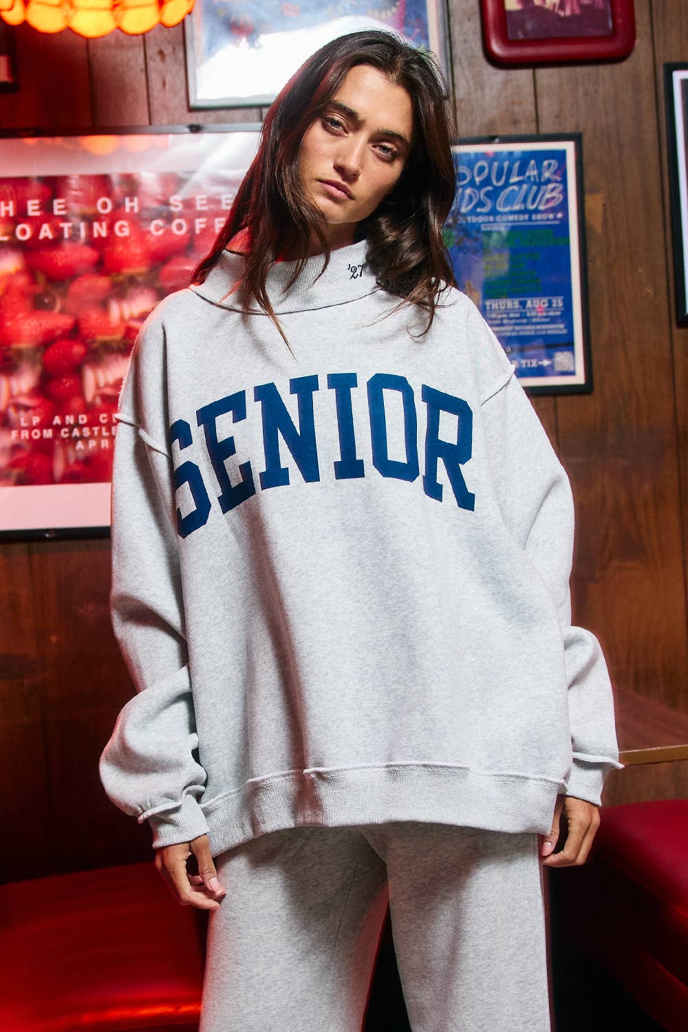 SENIOR27 Reversible Mock-Neck Sweatshirt