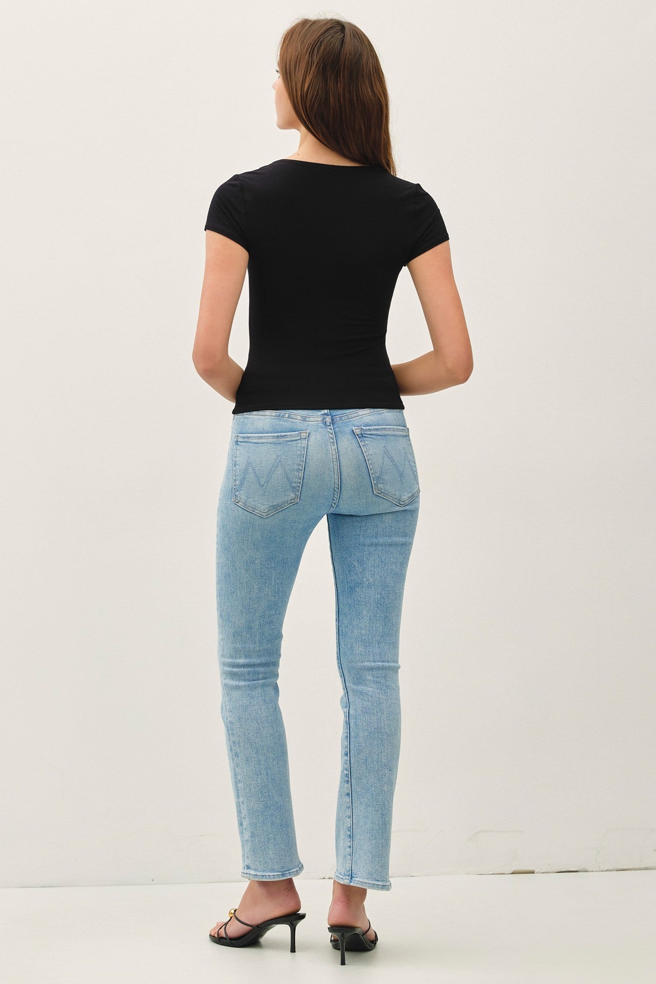 Soft Core Square Neck Knit Tee