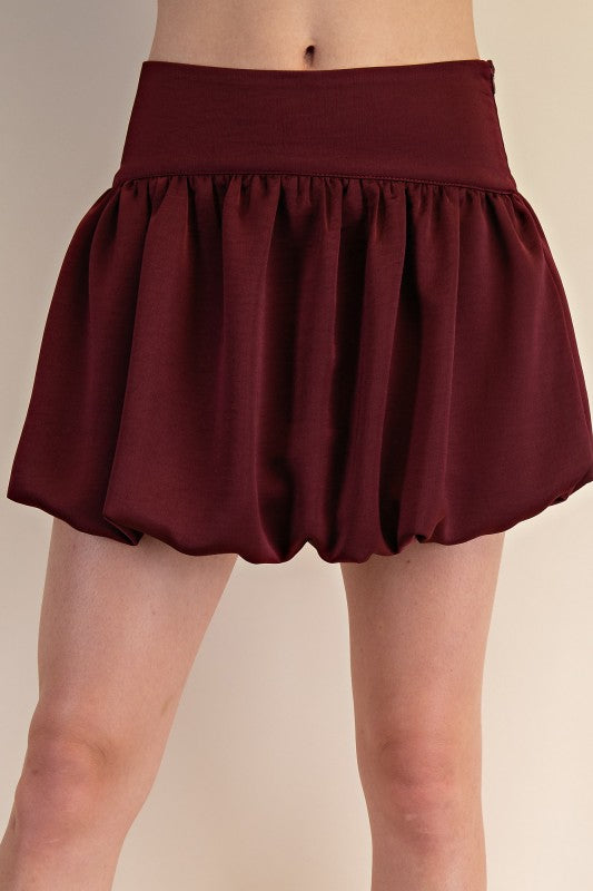 High Waist Balloon Skort
