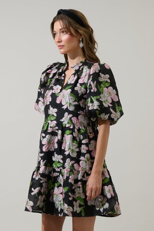 Elsinore Floral Jacey Babydoll Mini Dress