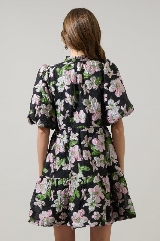 Elsinore Floral Jacey Babydoll Mini Dress