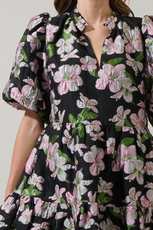 Elsinore Floral Jacey Babydoll Mini Dress