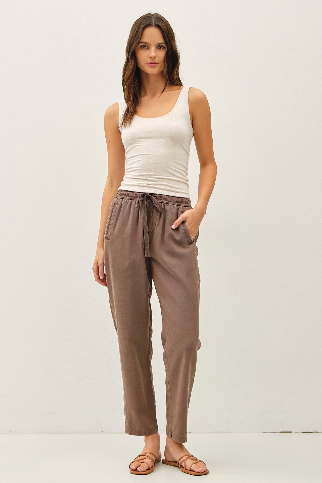 Coffee Date Drawstring Pants
