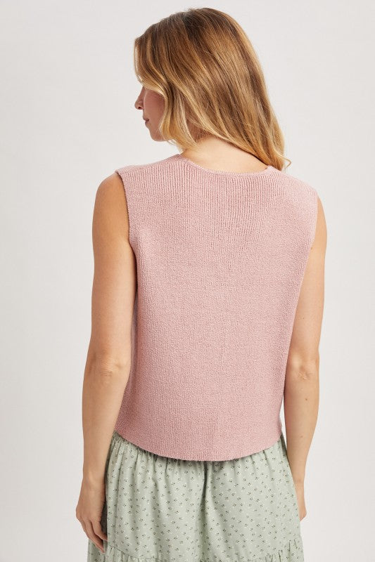 Button-Up Sweater Vest
