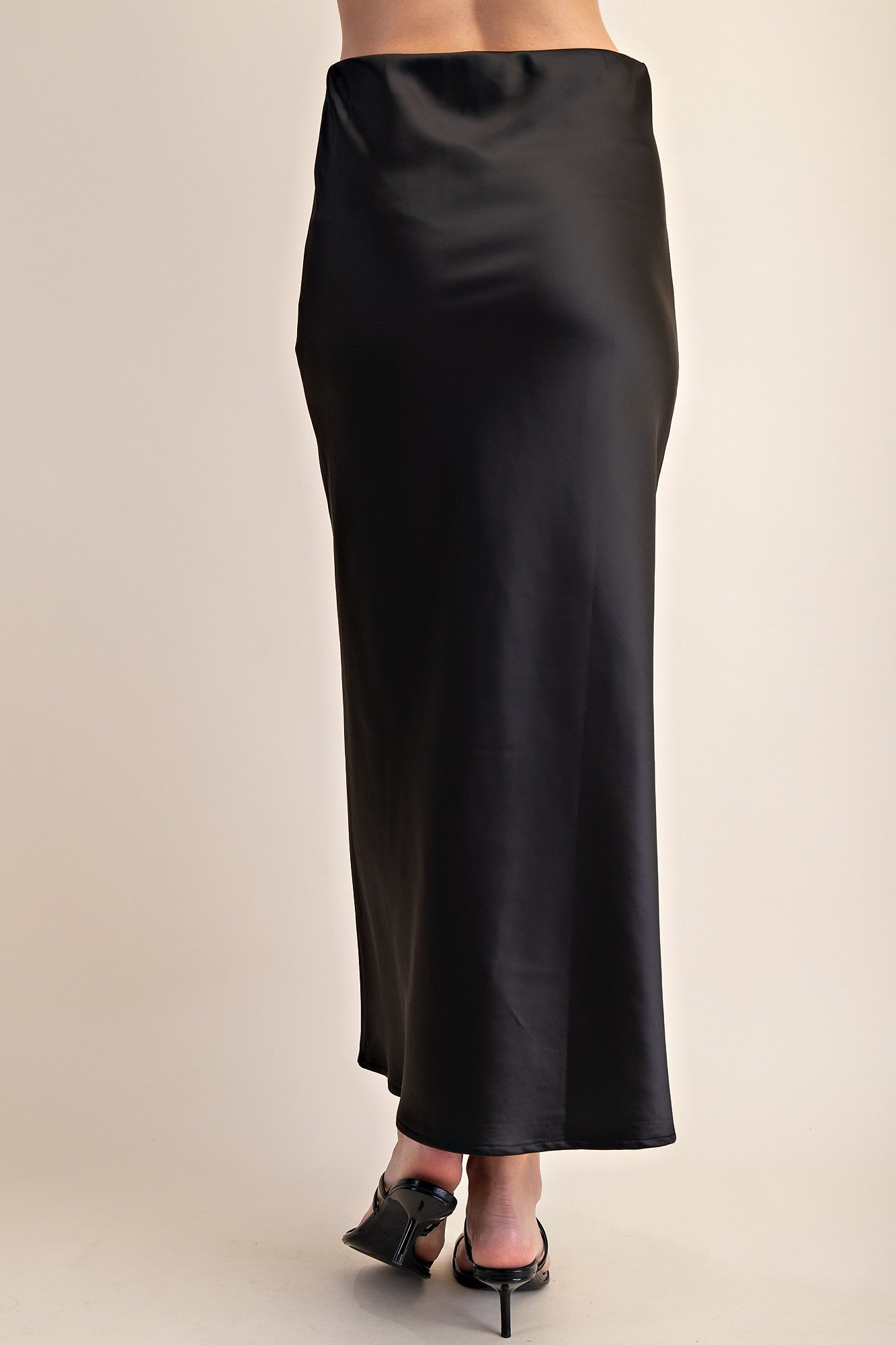 Satin Black Skirt