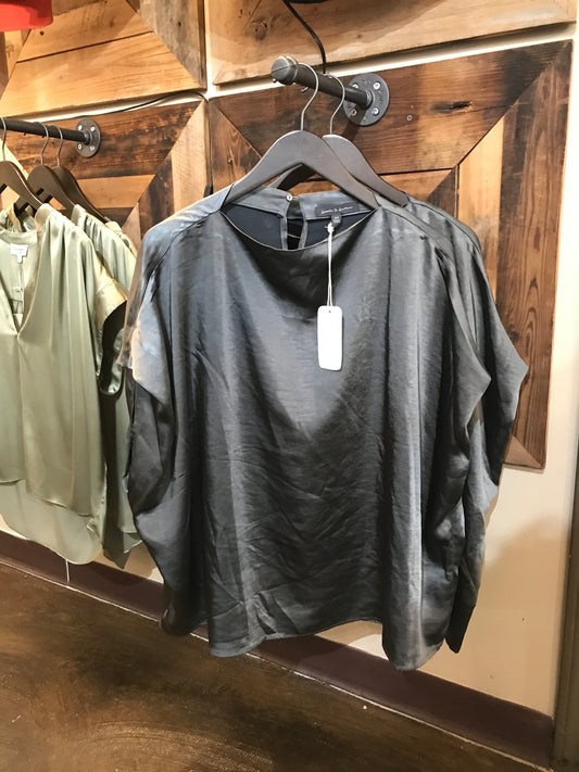 Draped loose fit top