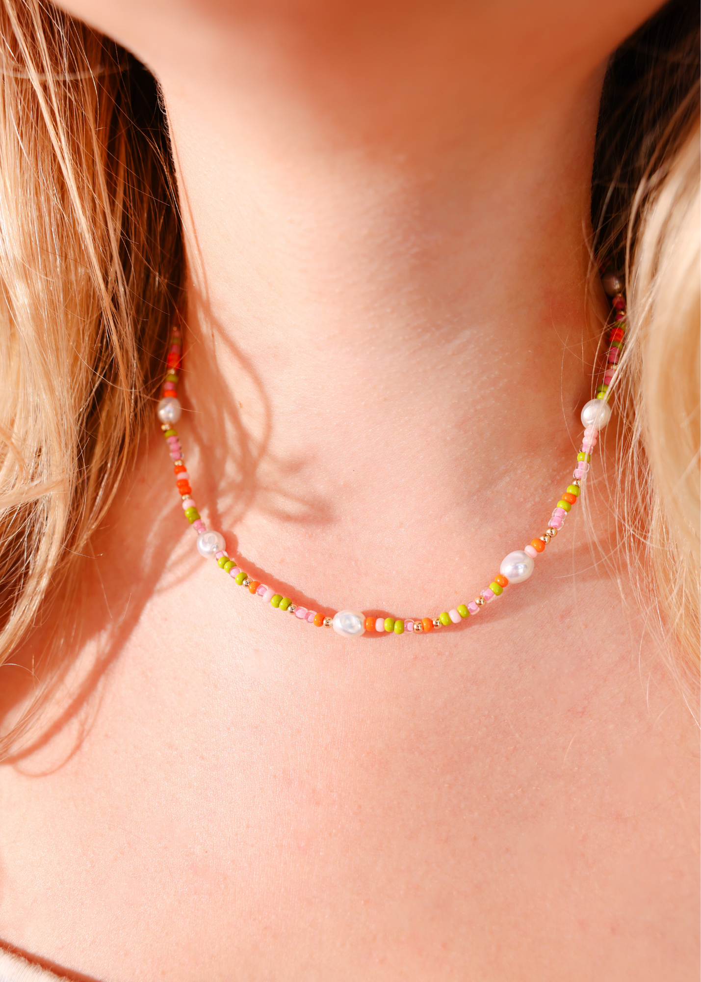 Sherbert Sprinkle Pearl Necklace
