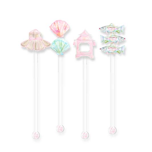 Acrylic Summer Stir Sticks
