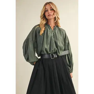 The Olive Blouse