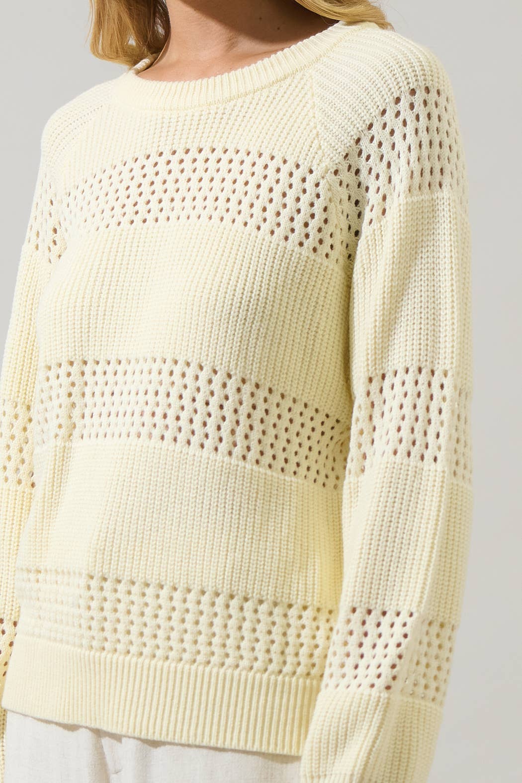 Tova Pointelle Stripe Sweater